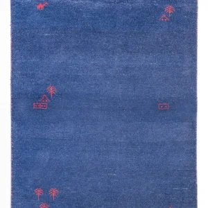 Dywan Gabbeh - Indus - 180 x 120 cm - ciemnoniebieski