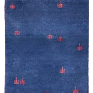 Dywan Gabbeh - Indus - 180 x 120 cm - ciemnoniebieski