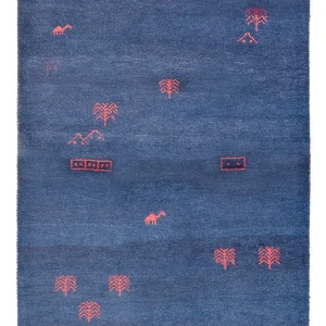 Dywan Gabbeh - Indus - 180 x 120 cm - ciemnoniebieski