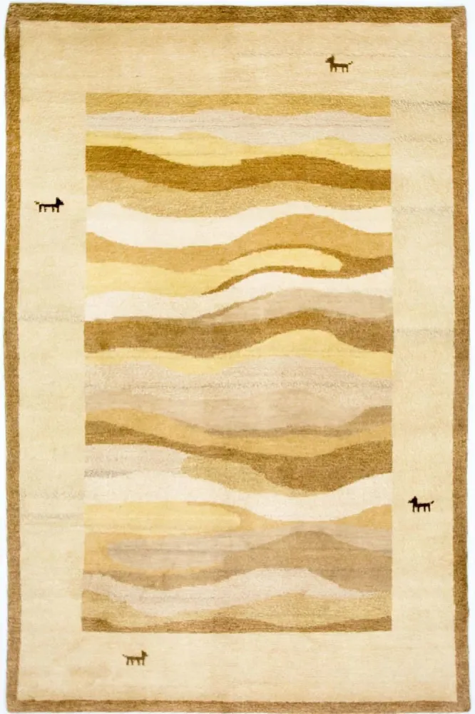 Dywan Gabbeh - Indus - 203 x 140 cm - wielokolorowy