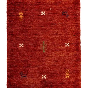 Dywan Gabbeh - Indus - 90 x 60 cm - ciemna czerwień