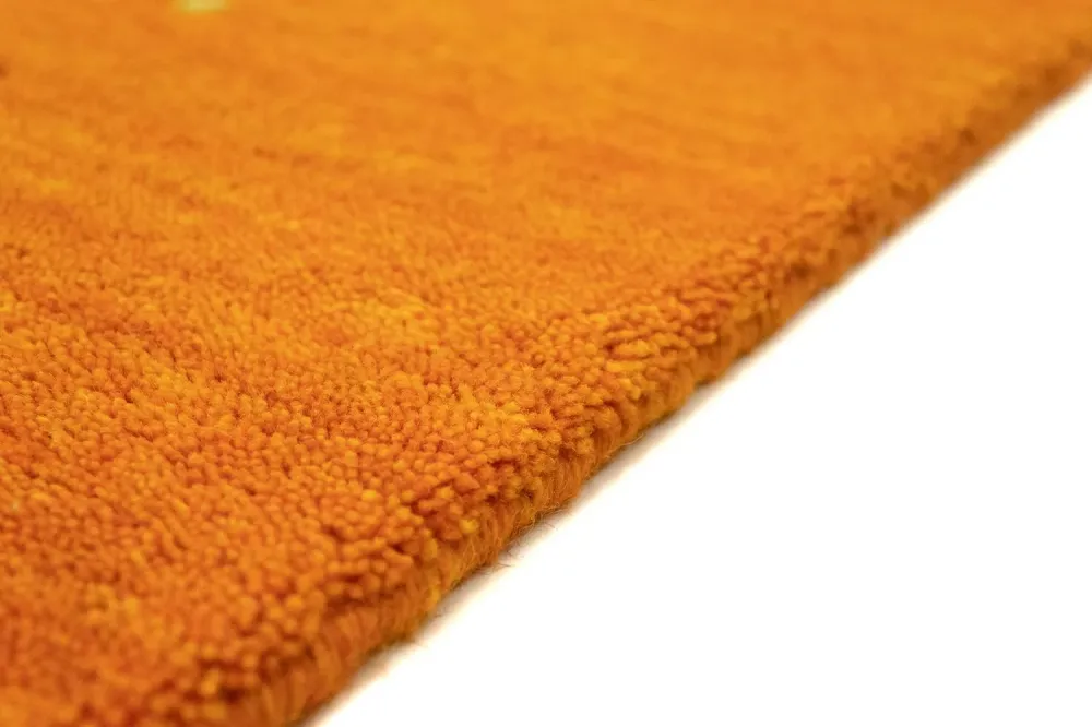 Dywan Gabbeh - Indus kwadratowy - 250 x 250 cm - pomarańczowy