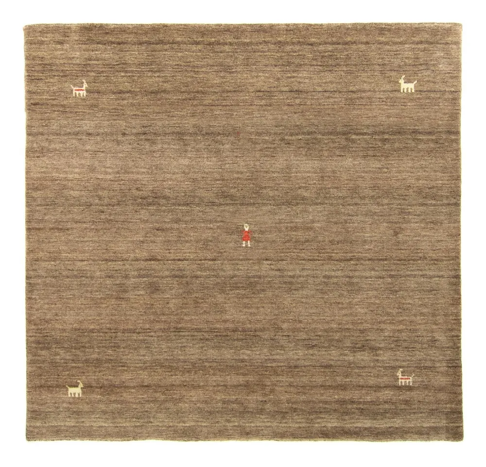 Dywan Gabbeh - Indus okrągły - 250 x 250 cm - brązowy