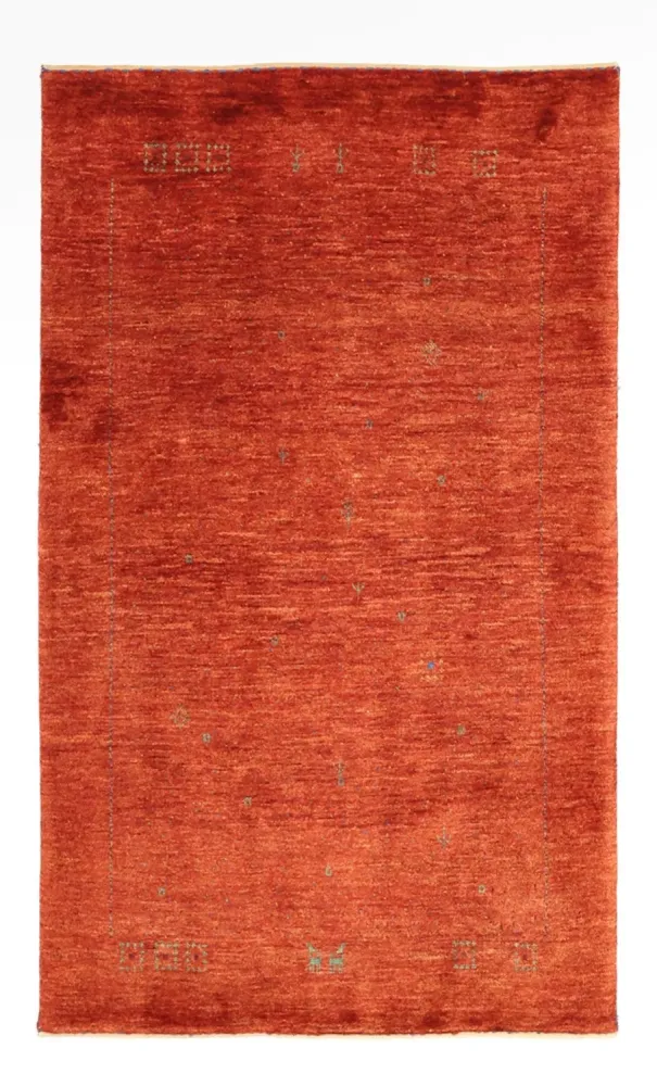 Dywan Gabbeh - Kashkuli perski - 127 x 78 cm - pomarańczowy