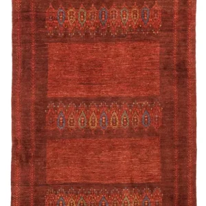 Dywan Gabbeh - Kashkuli perski - 131 x 82 cm - ciemna czerwień