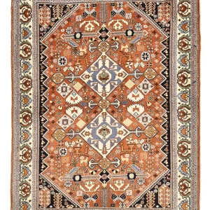 Dywan Gabbeh - Kashkuli perski - 150 x 109 cm - wielokolorowy