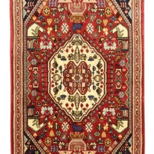 Dywan Gabbeh - Kashkuli perski - 153 x 70 cm - czerwony