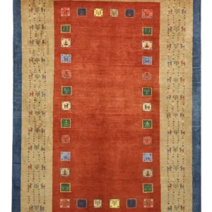 Dywan Gabbeh - Kashkuli perski - 184 x 121 cm - czerwony