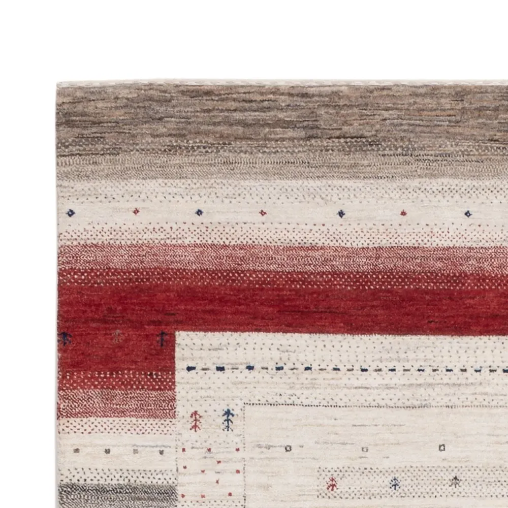 Dywan Gabbeh - Loribaft Indus - 207 x 153 cm - wielokolorowy