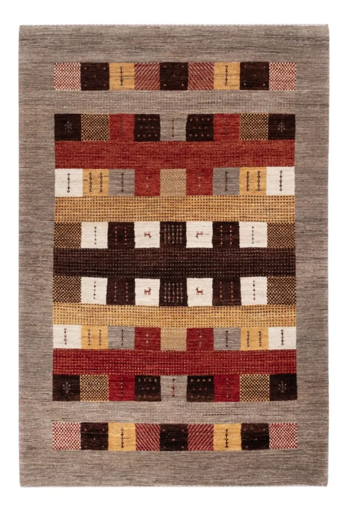 Dywan Gabbeh - Loribaft Indus - 216 x 147 cm - wielokolorowy