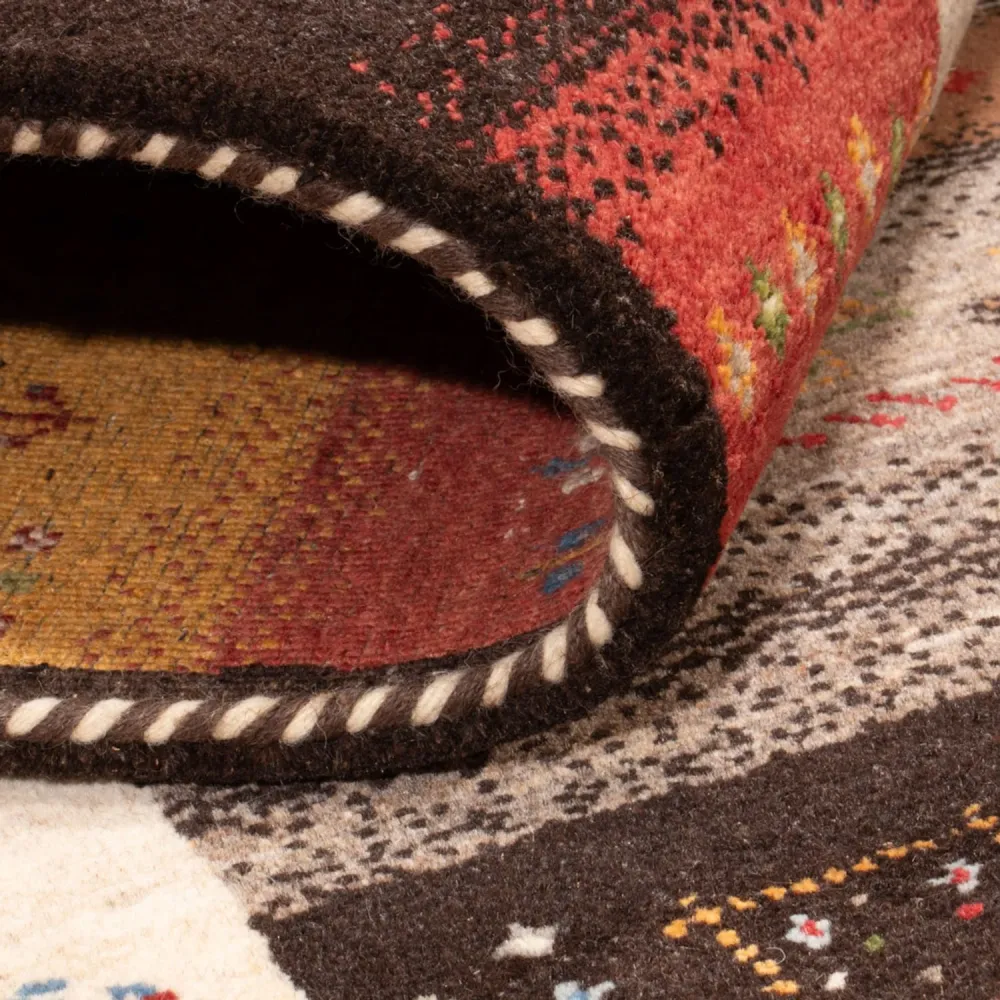 Dywan Gabbeh - Loribaft Indus - 240 x 169 cm - wielokolorowy