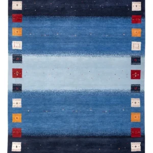 Dywan Gabbeh - Loribaft Indus - 240 x 169 cm - niebieski