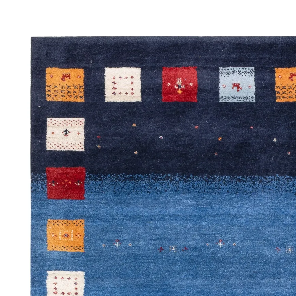 Dywan Gabbeh - Loribaft Indus - 240 x 169 cm - niebieski