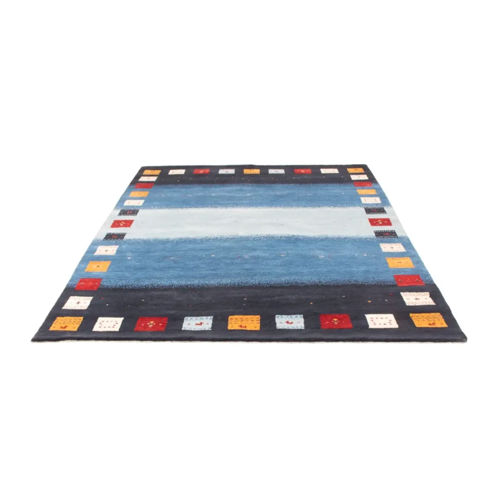 Dywan Gabbeh - Loribaft Indus - 240 x 169 cm - niebieski