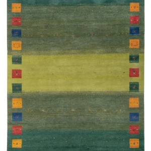 Dywan Gabbeh - Loribaft Indus - 240 x 170 cm - zielona
