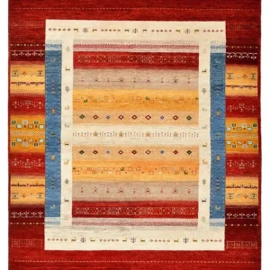 Dywan Gabbeh - Loribaft Indus - 244 x 173 cm - wielokolorowy
