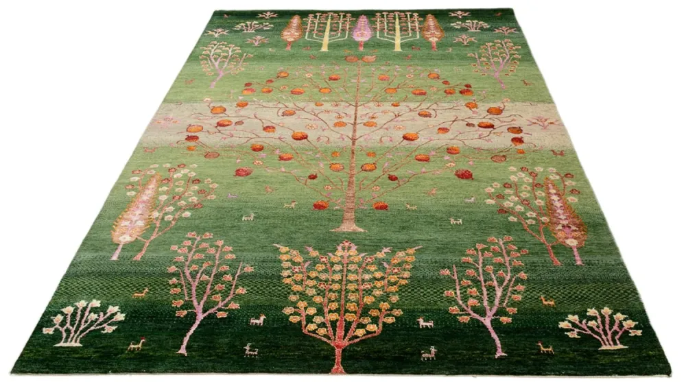 Dywan Gabbeh - Loribaft Indus - 246 x 171 cm - wielokolorowy