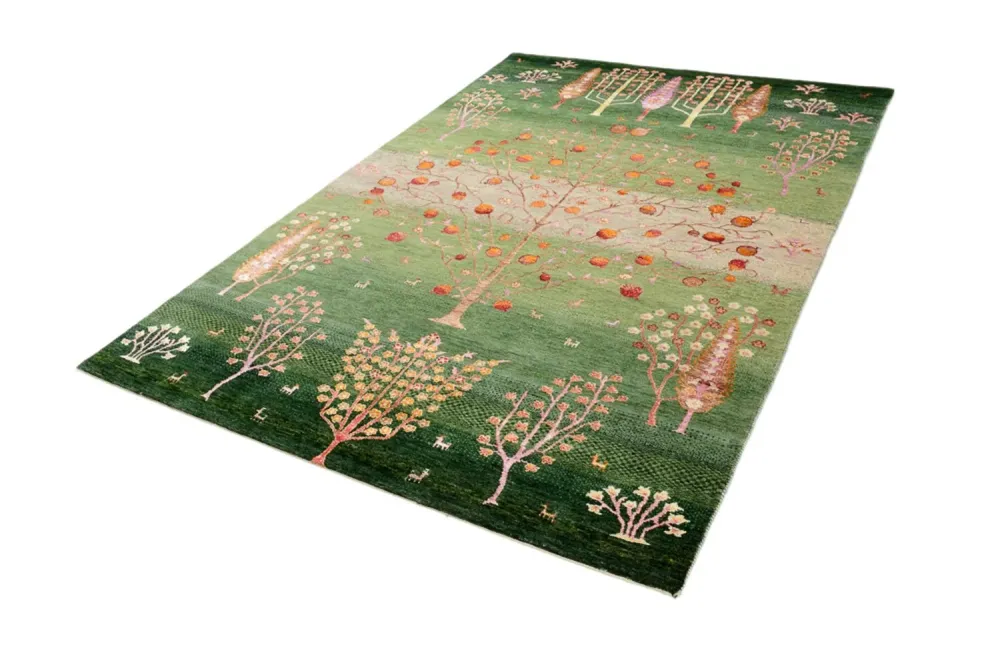 Dywan Gabbeh - Loribaft Indus - 246 x 171 cm - wielokolorowy