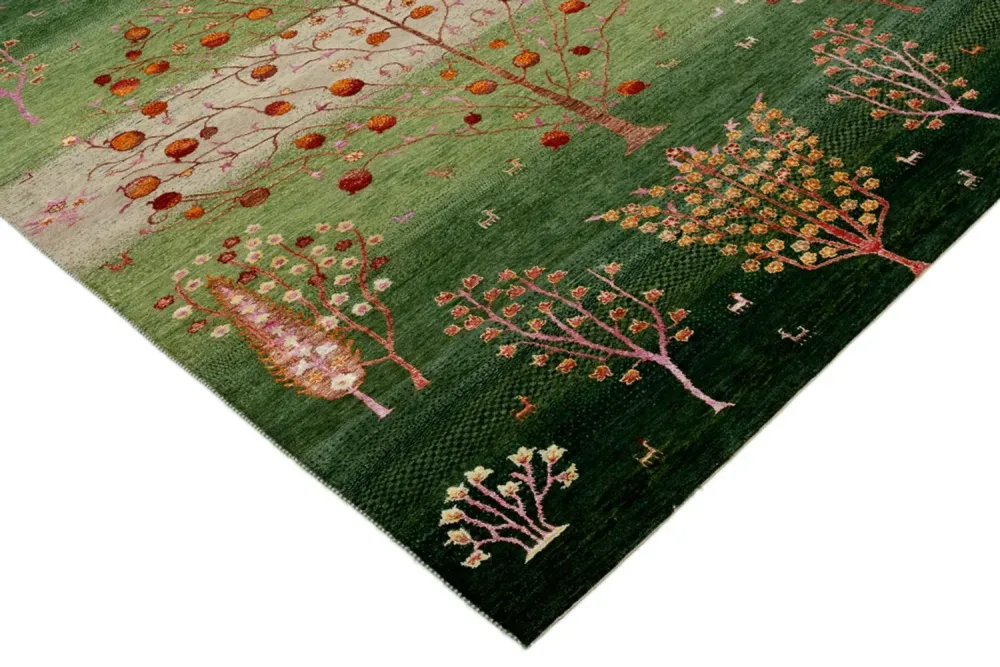 Dywan Gabbeh - Loribaft Indus - 246 x 171 cm - wielokolorowy