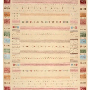 Dywan Gabbeh - Loribaft Indus - 246 x 171 cm - wielokolorowy