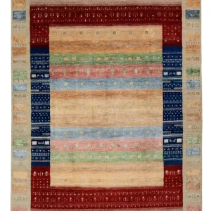 Dywan Gabbeh - Loribaft Indus - 302 x 205 cm - wielokolorowy