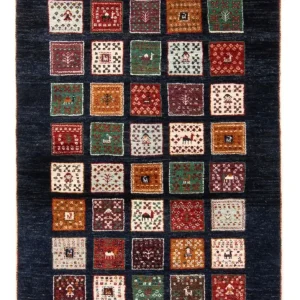 Dywan Gabbeh - Loribaft Perski - 120 x 87 cm - wielokolorowy