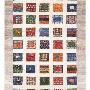 Dywan Gabbeh - Loribaft Perski - 130 x 84 cm - wielokolorowy