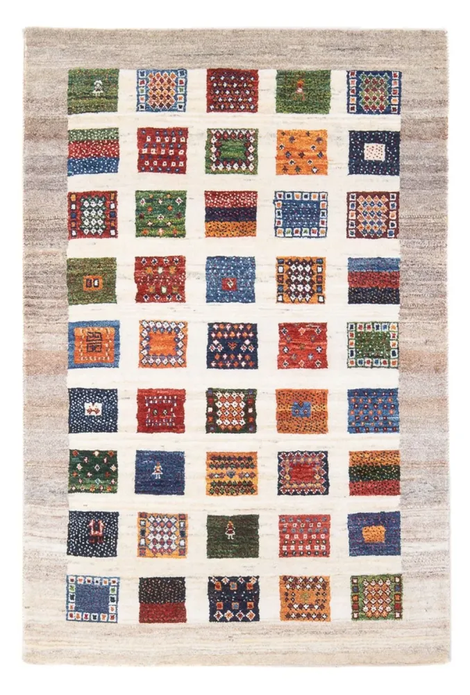 Dywan Gabbeh - Loribaft Perski - 130 x 84 cm - wielokolorowy
