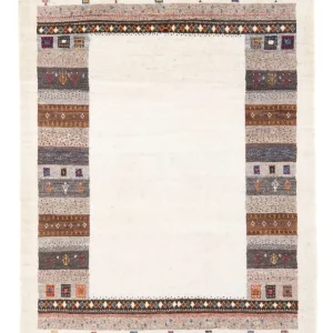 Dywan Gabbeh - Loribaft Perski - 136 x 85 cm - wielokolorowy