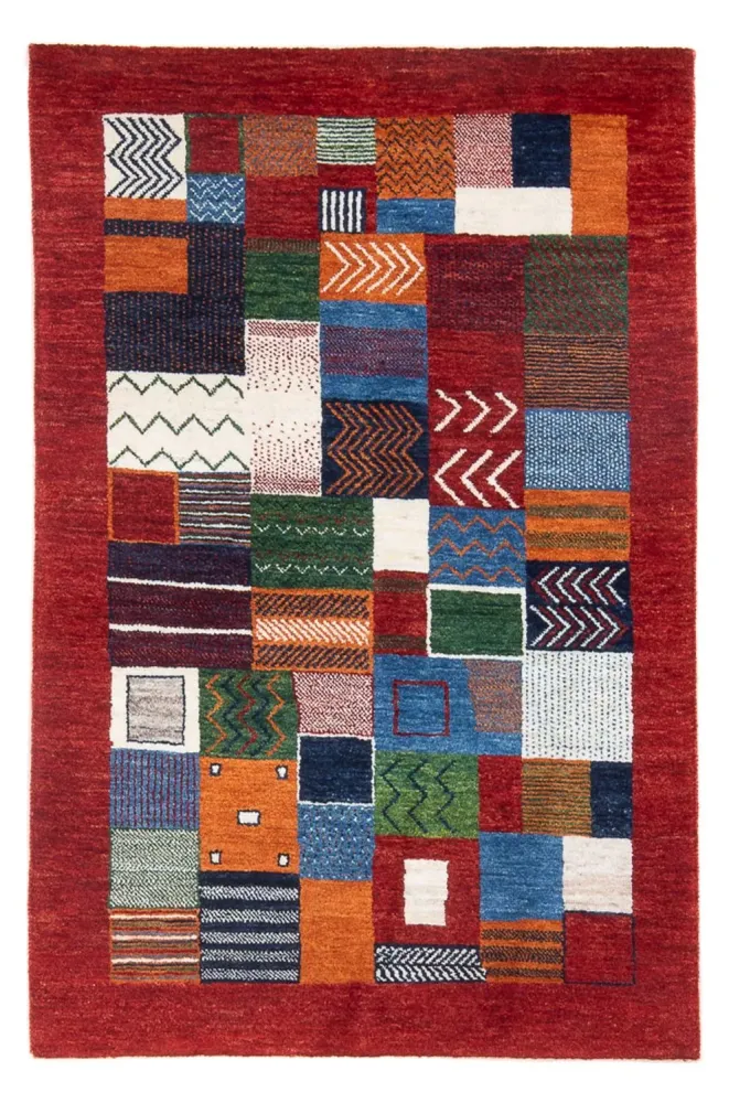 Dywan Gabbeh - Loribaft Perski - 138 x 83 cm - wielokolorowy