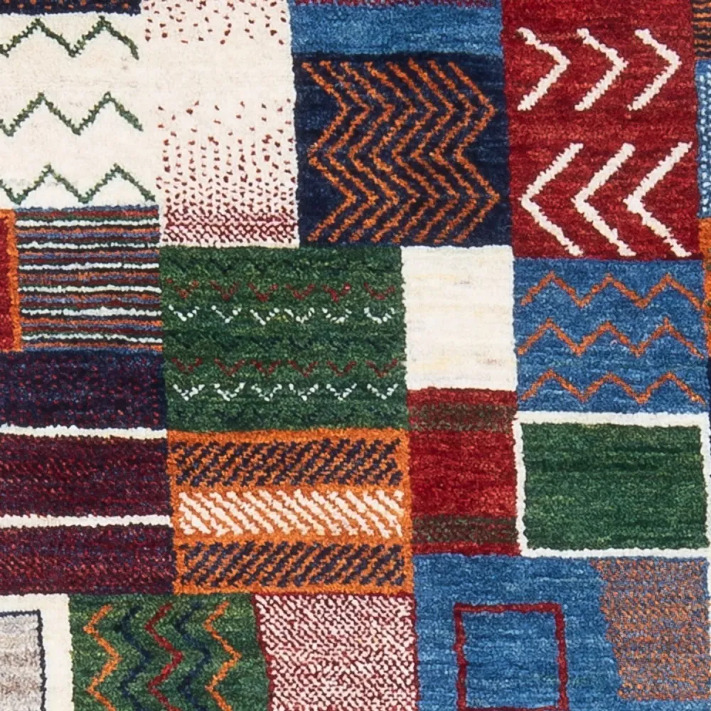 Dywan Gabbeh - Loribaft Perski - 138 x 83 cm - wielokolorowy