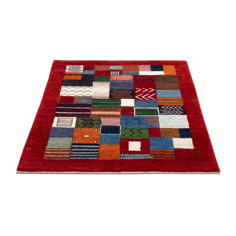 Dywan Gabbeh - Loribaft Perski - 138 x 83 cm - wielokolorowy