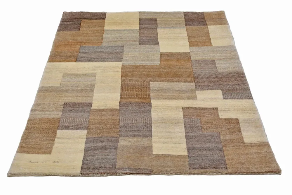 Dywan Gabbeh - Loribaft Perski - 146 x 122 cm - jasnobrązowy