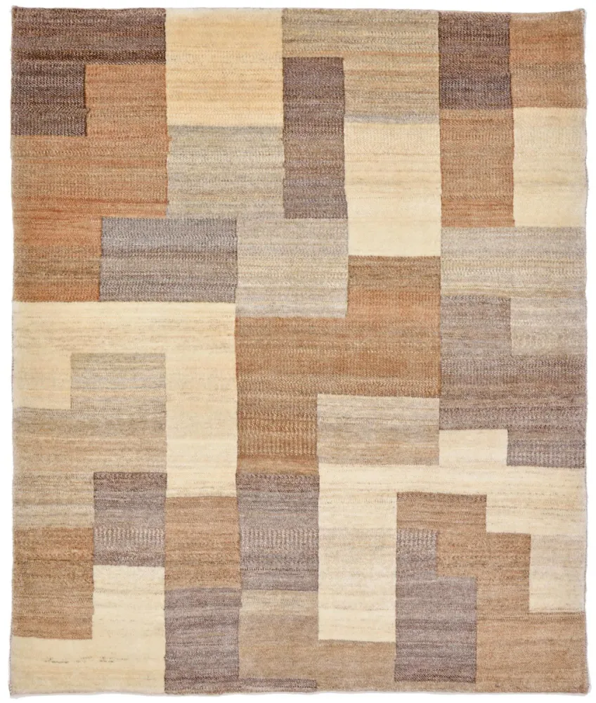 Dywan Gabbeh - Loribaft Perski - 146 x 122 cm - jasnobrązowy