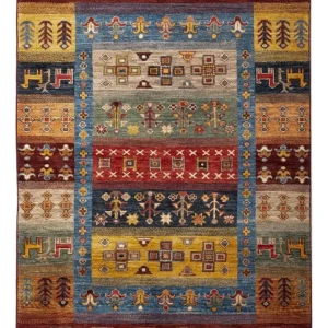 Dywan Gabbeh - Loribaft Perski - 148 x 105 cm - wielokolorowy