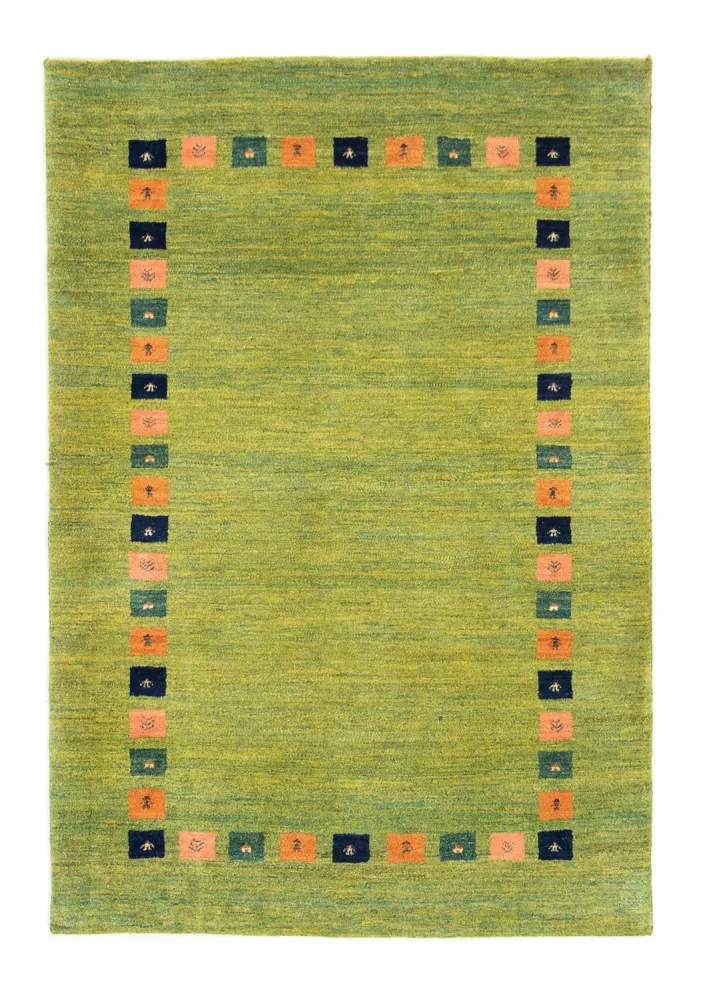 Dywan Gabbeh - Loribaft Perski - 154 x 107 cm - zielona
