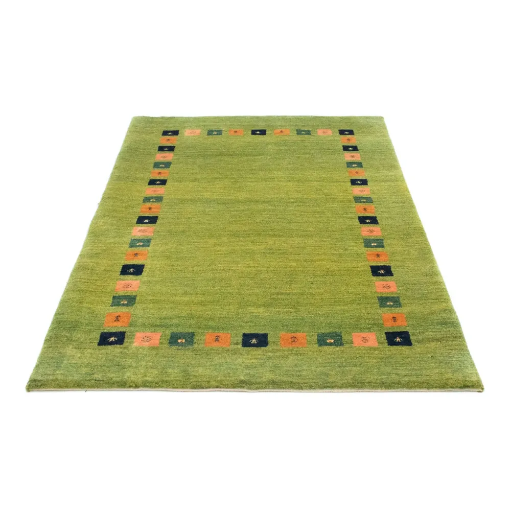 Dywan Gabbeh - Loribaft Perski - 154 x 107 cm - zielona