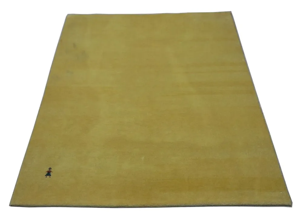 Dywan Gabbeh - Loribaft Perski - 155 x 128 cm - oliwkowa zieleń
