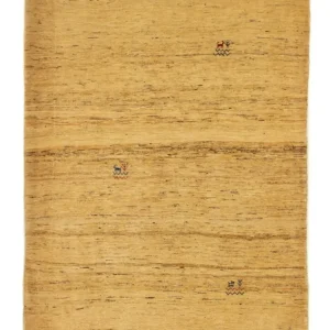 Dywan Gabbeh - Loribaft Perski - 167 x 124 cm - złoto