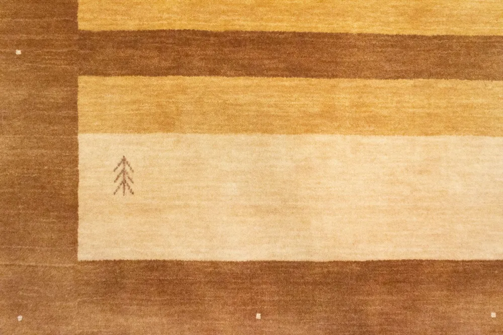 Dywan Gabbeh - Loribaft Perski - 169 x 120 cm - pomarańczowy