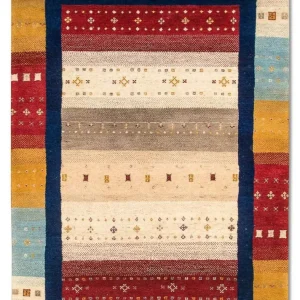 Dywan Gabbeh - Loribaft Perski - 181 x 123 cm - wielokolorowy