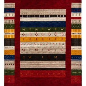 Dywan Gabbeh - Loribaft Perski - 200 x 144 cm - wielokolorowy