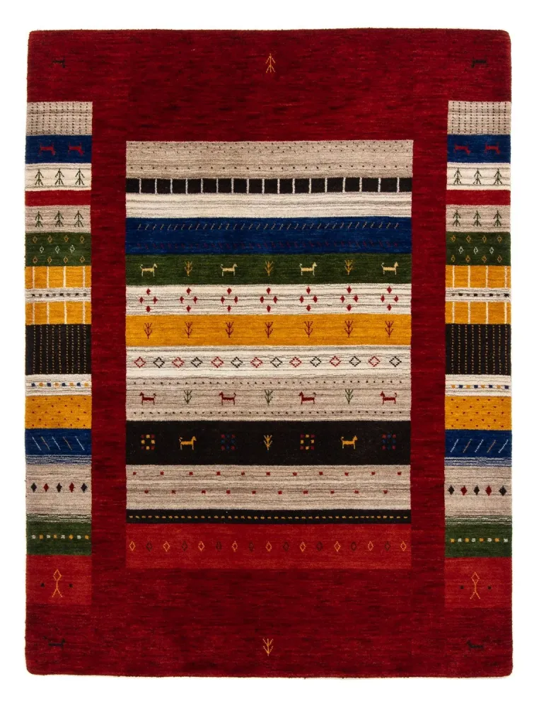 Dywan Gabbeh - Loribaft Perski - 200 x 144 cm - wielokolorowy