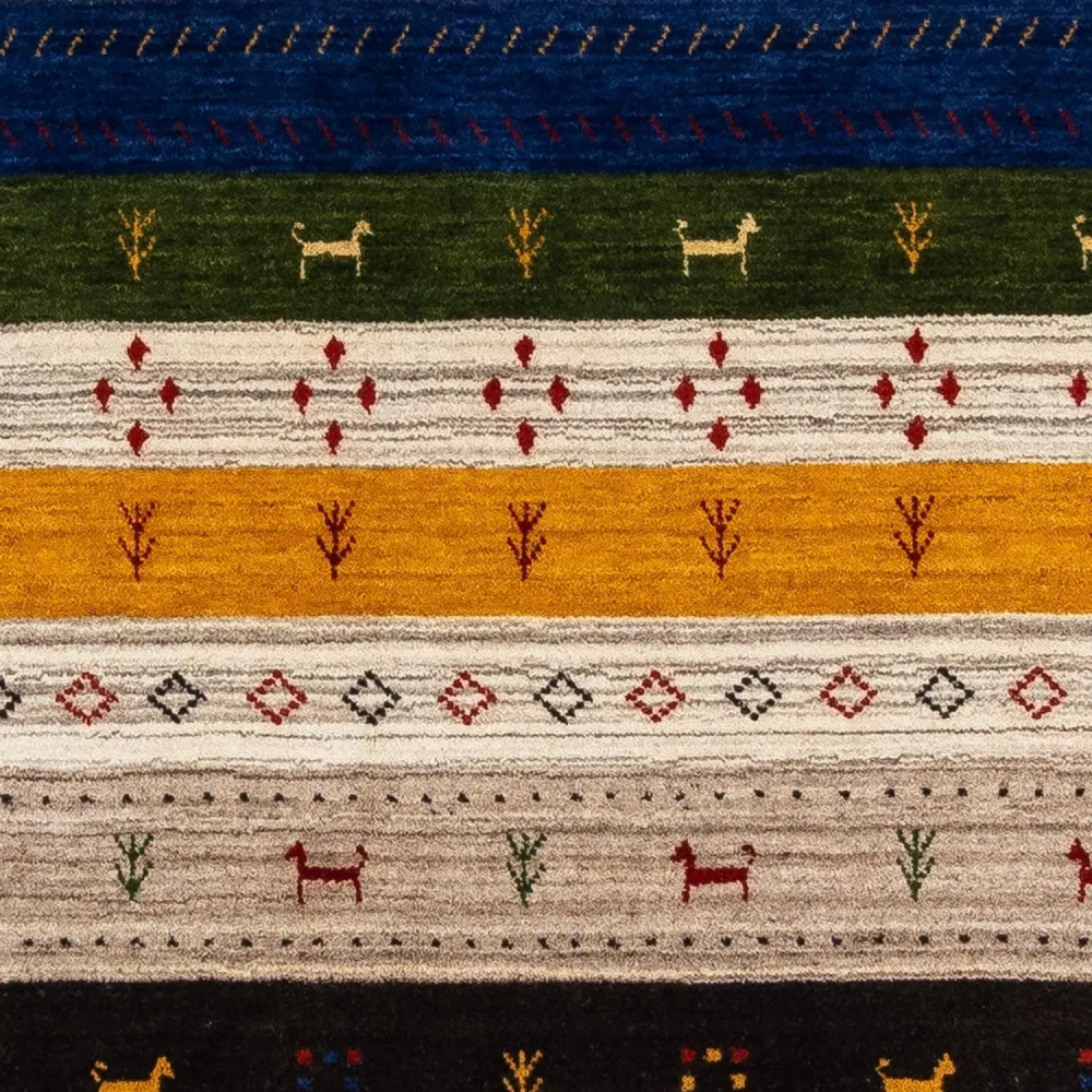 Dywan Gabbeh - Loribaft Perski - 200 x 144 cm - wielokolorowy