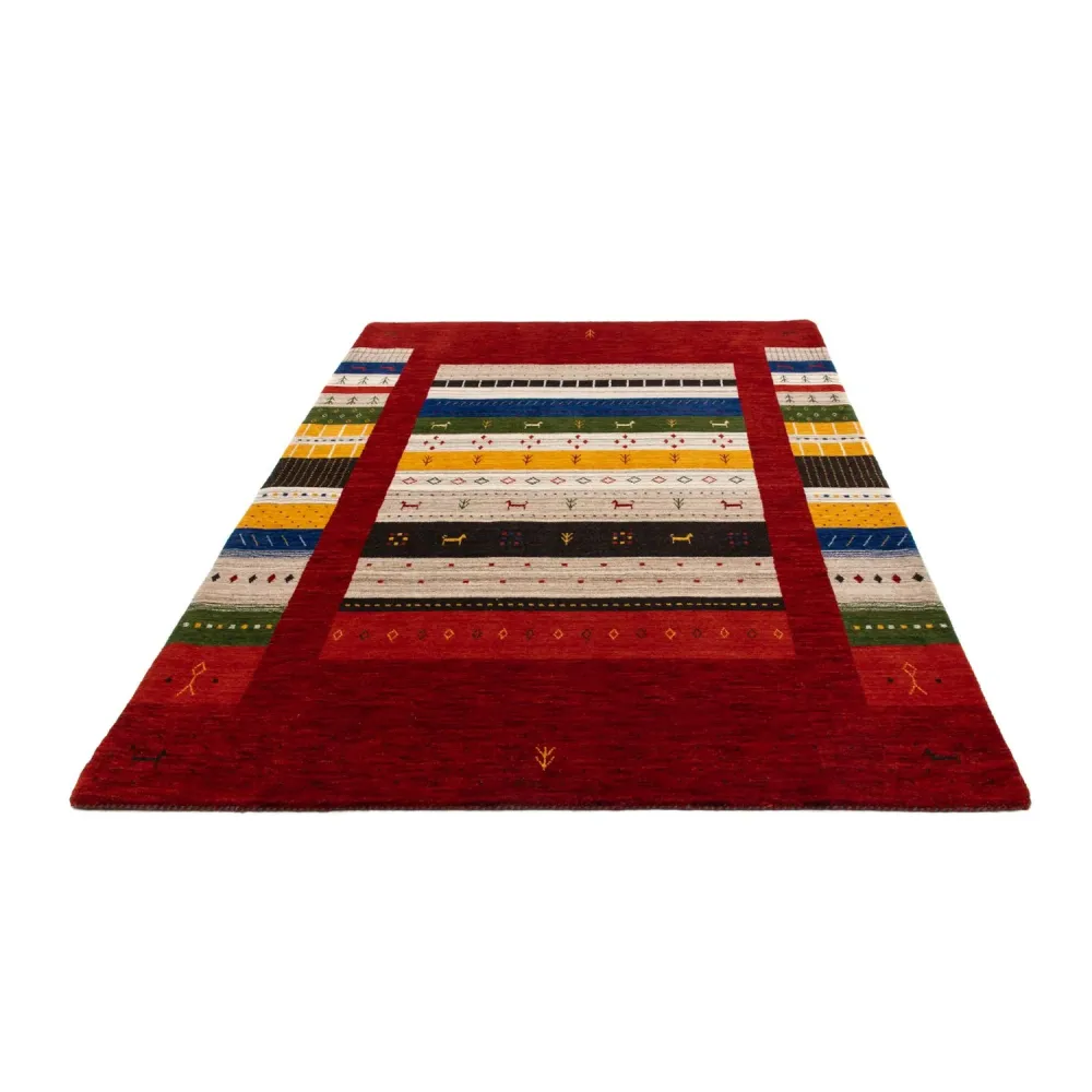 Dywan Gabbeh - Loribaft Perski - 200 x 144 cm - wielokolorowy