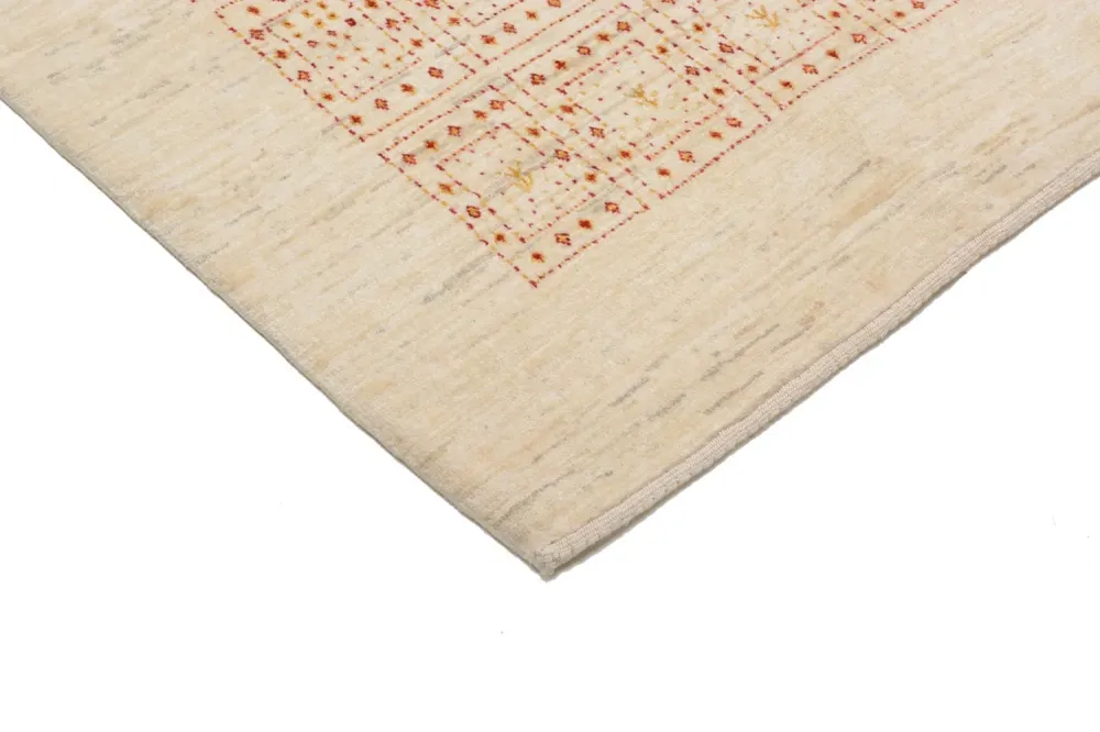 Dywan Gabbeh - Loribaft Perski - 202 x 157 cm - beżowy