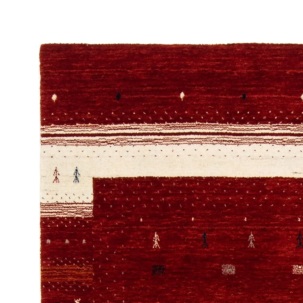 Dywan Gabbeh - Loribaft Perski - 204 x 140 cm - czerwony