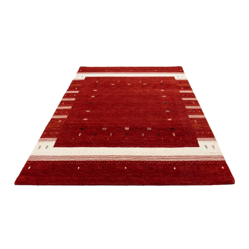 Dywan Gabbeh - Loribaft Perski - 204 x 140 cm - czerwony