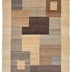 Dywan Gabbeh - Loribaft Perski - 233 x 152 cm - brązowy