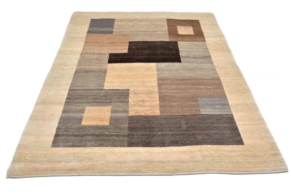 Dywan Gabbeh - Loribaft Perski - 233 x 152 cm - brązowy